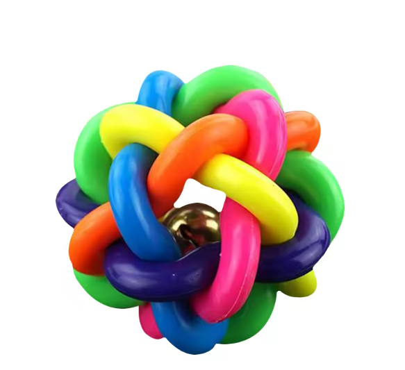 Pelota de colores con campana